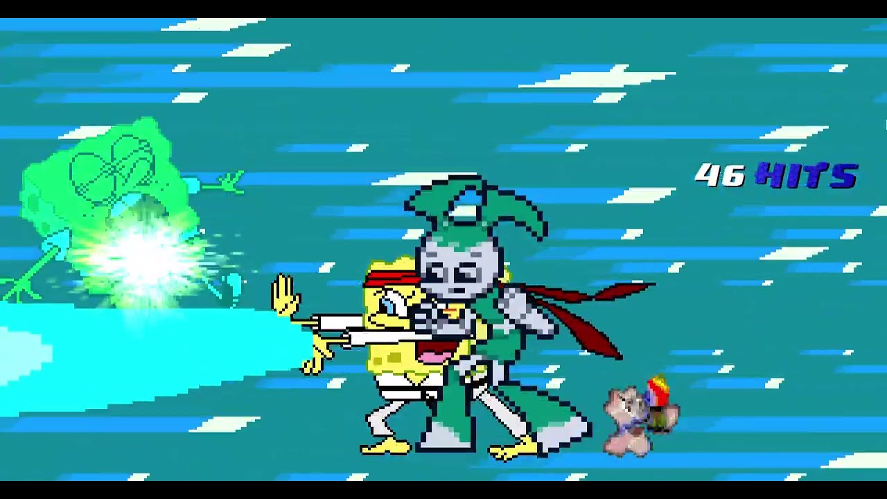 Mugen Request - Spongebob & Boggy B VS Karate Spongebob & Jenny XJ9