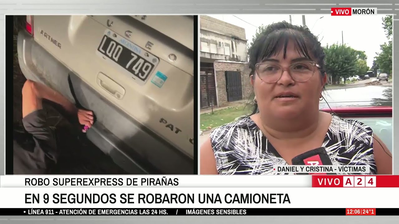🚨 INSEGURIDAD EN MORÓN: EN 9 SEGUNDOS SE LLEVARON UNA CAMIONETA