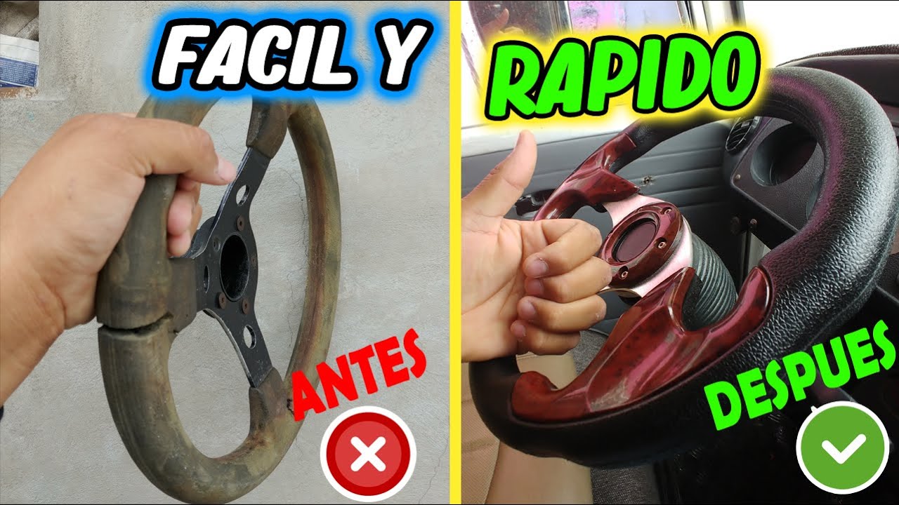 COMO PONER VOLANTE DEPORTIVO 😱UNIVERSAL\fácil de instalar 🔥
