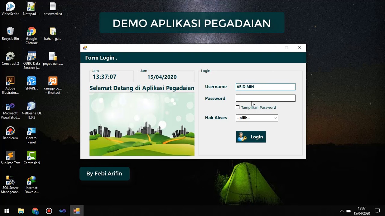 Demo client server pawnshop application
