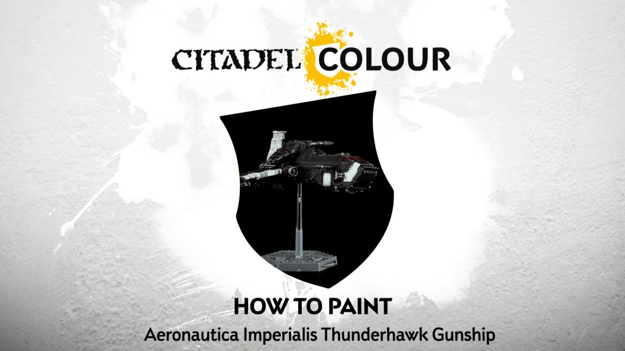 How to Paint: Aeronautica Imperialis Black Templars Thunderhawk Gunship