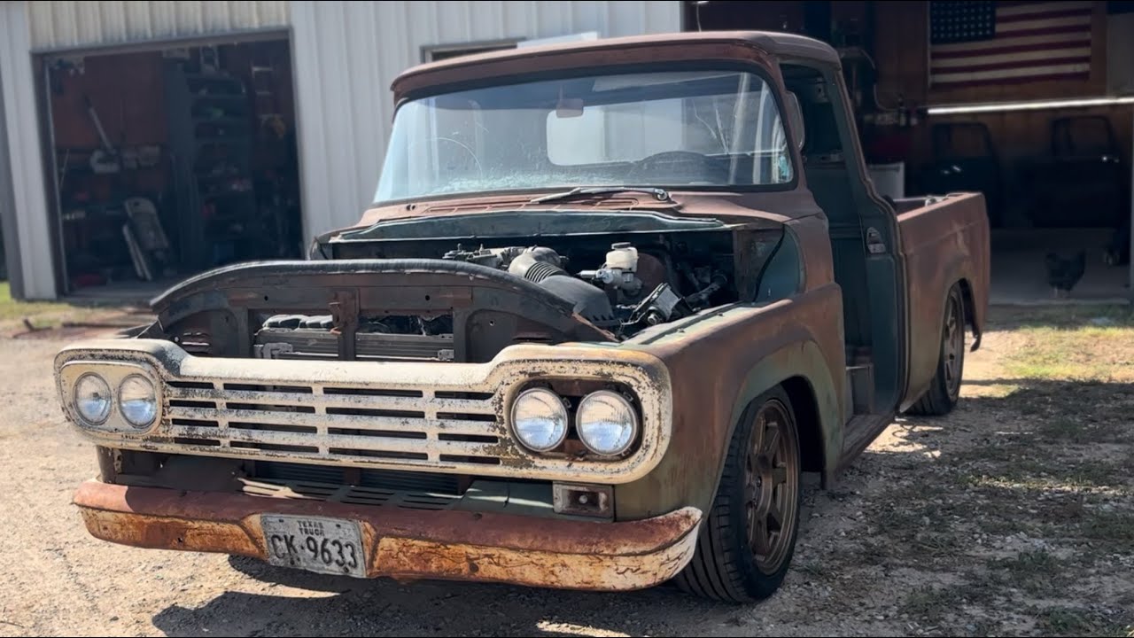 59 Ford F100- Part 5 Crown Victoria swap