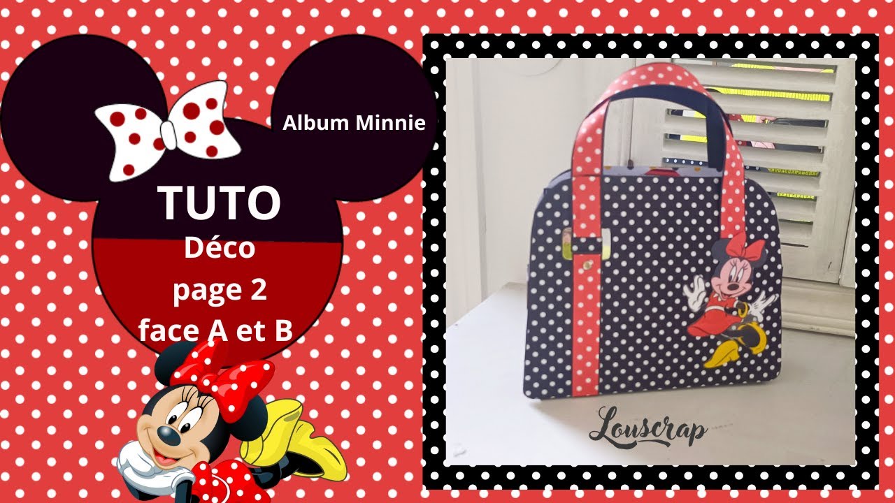 TUTO page 2 face A et B #scrapbook #scrapbooking #minniemouse #tutorielscrap