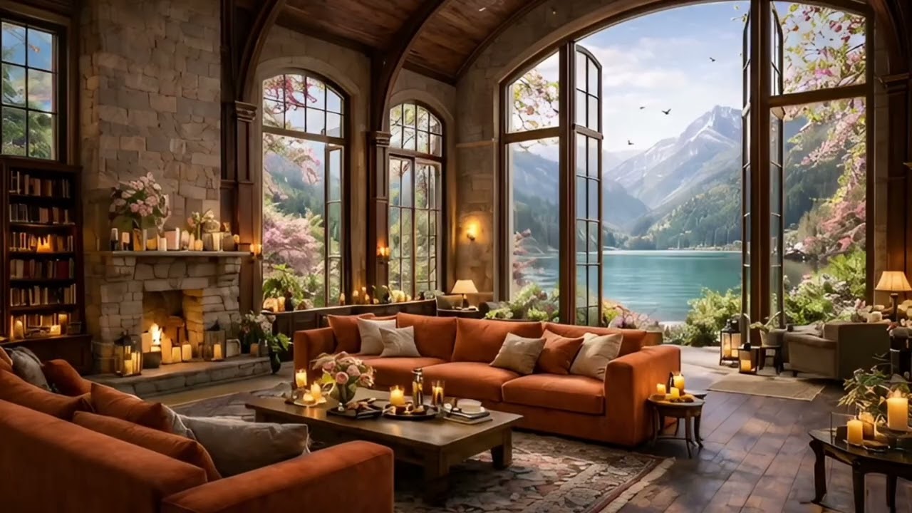Candlelight & Forest Trails Ambience  Cozy Fireli