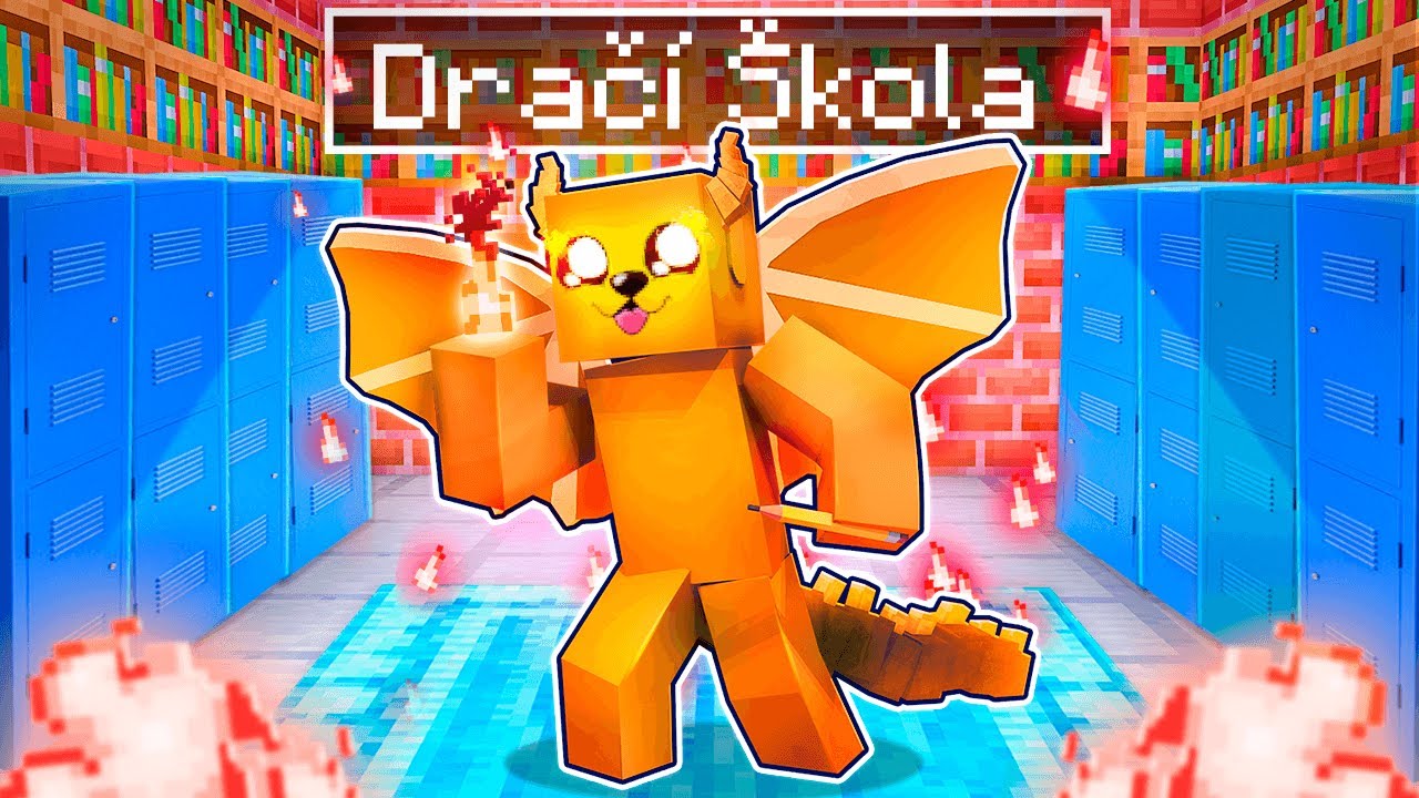 DRAČÍ ŠKOLA V MINECRAFTU🐉 STAL JSEM SE DRAČÍM JEZDCEM!⚔