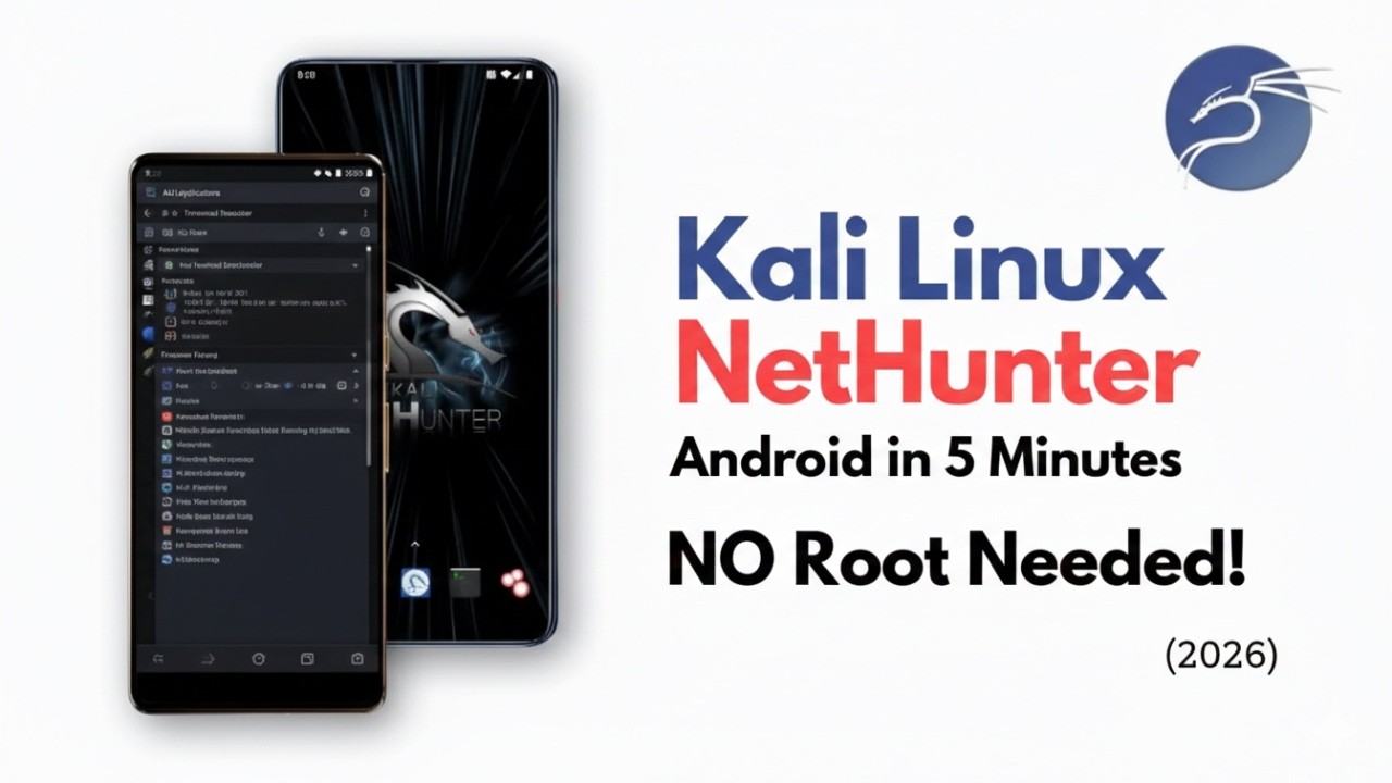 Kali Linux NetHunter Android in 5 Minutes - NO Root Needed! (2026)