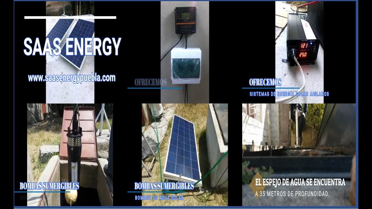 ENERG&Iacute;A FOTOVOLTAICA AISLADA y BOMBAS SOLARES SUMERGIBLES