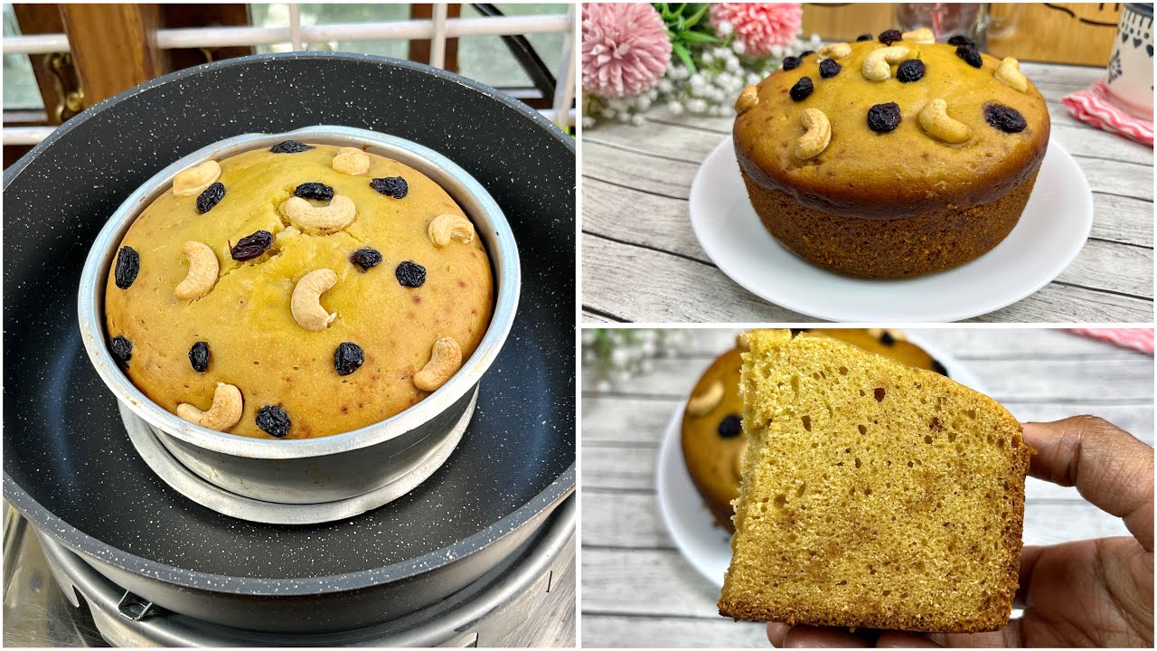 No Oven Banana Custard Cake | Eggless & Super Soft Tea Cake Recipe 