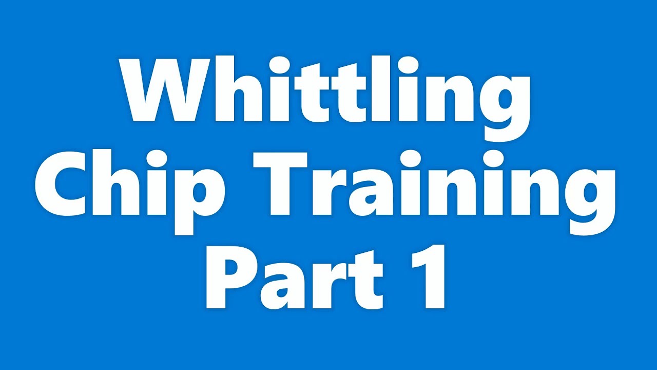 Whittling Chip Training - Part 1