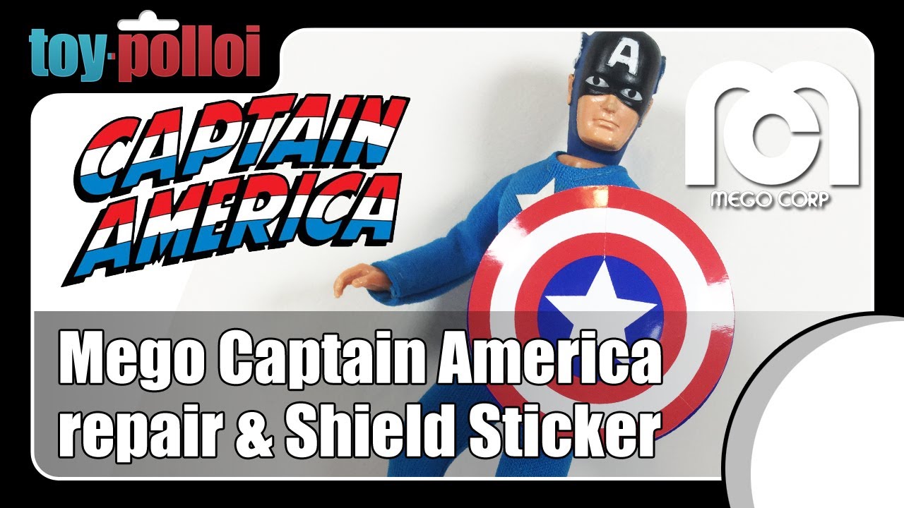 Vintage Mego Captain America repair - Toy Polloi