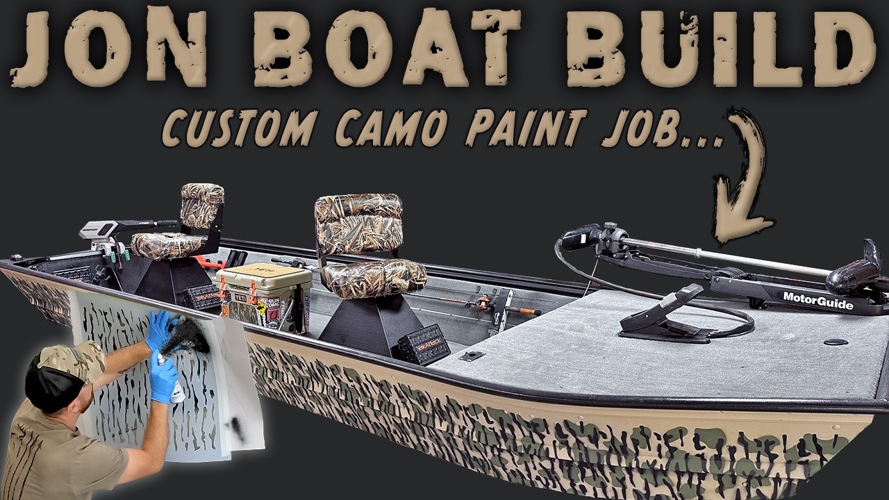 Jon Boat Build, моя самодельная камуфляжная покраска 🤔 Легко...?