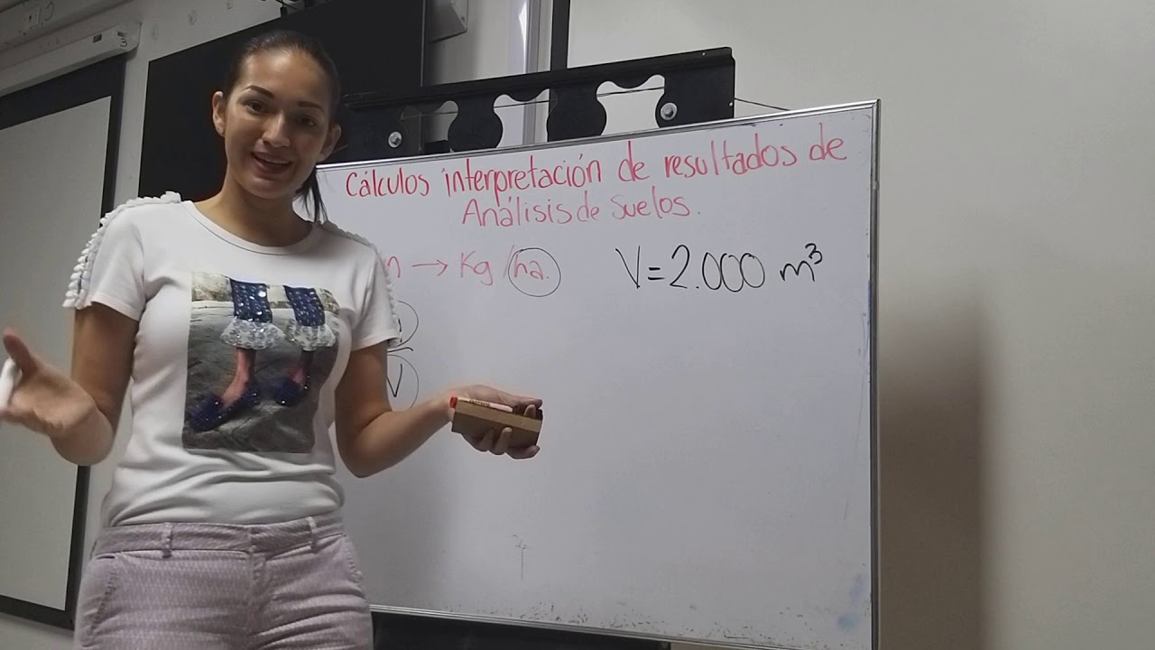 Cálculos para interpretar análisis de suelos fácilmente, cómo calcular kilogramos por hectárea.