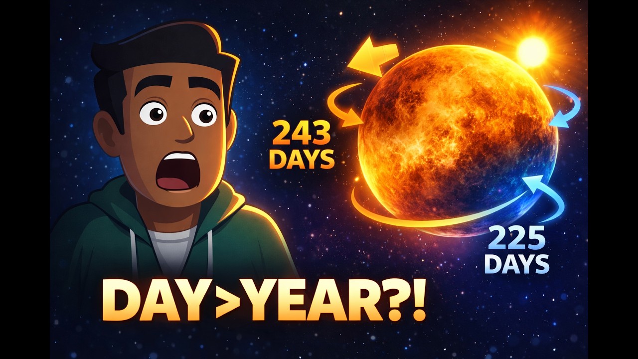 A Day on Venus Is Longer Than Its Year