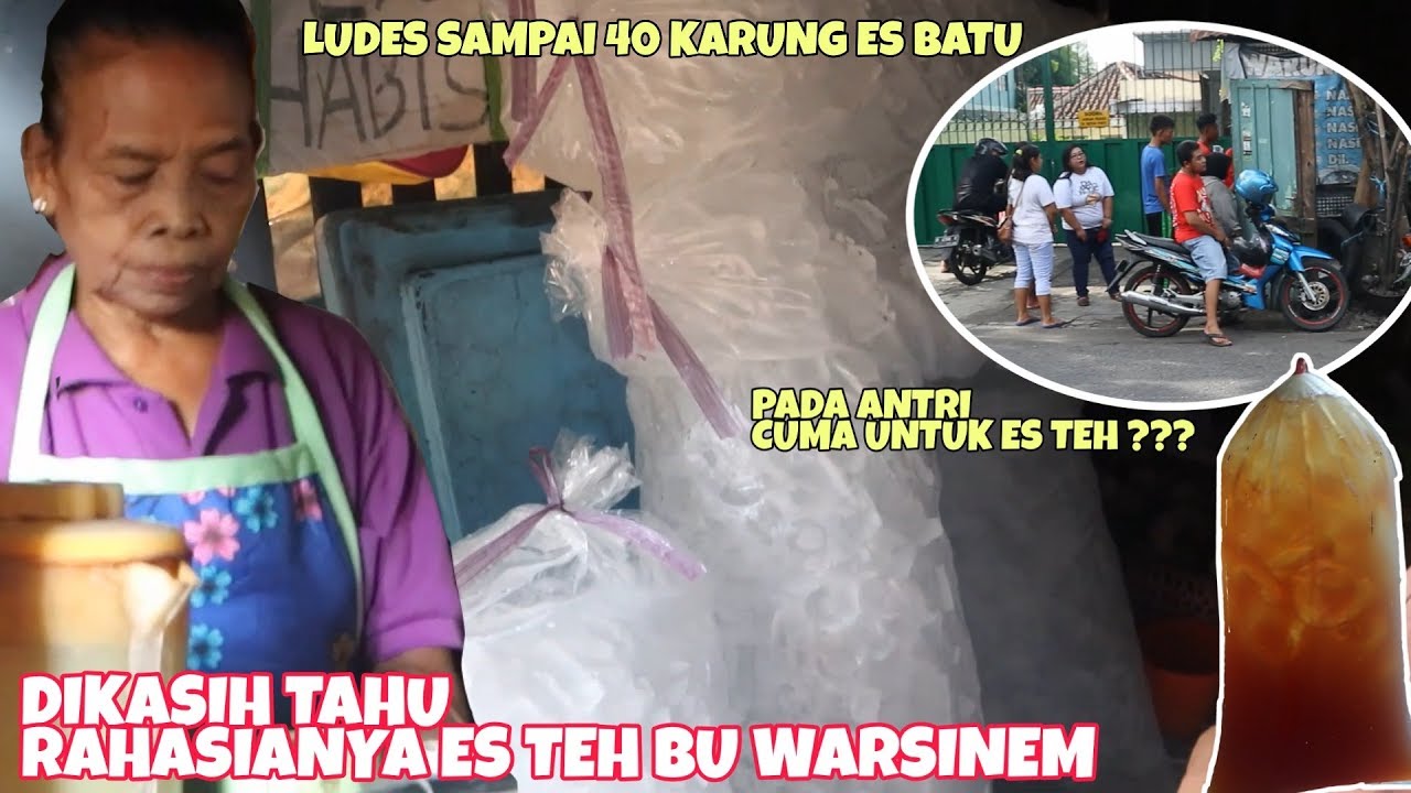 RAHASIA !!! VIRAL ES TEH MANIS BU WARSINEM | INDONESIA STREET FOOD - SURAKARTA CITY #42