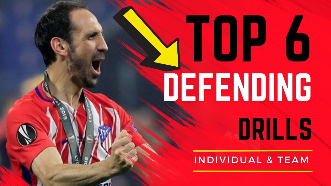 🎯6 Defensive Drills for Soccer Players - Individual & Team Defensive Drills - Defending Drills