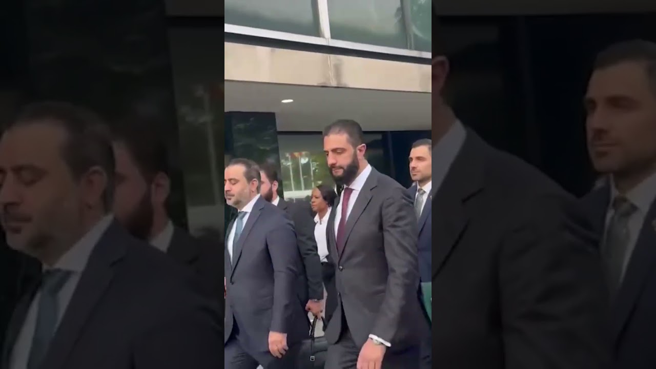 The President of Syria, Sharaa, in New York