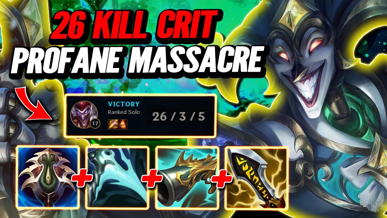 Satisfying Crit Shaco with Profane! S14 Dia Rank [League of Legends] Full Gameplay - Infernal Shaco