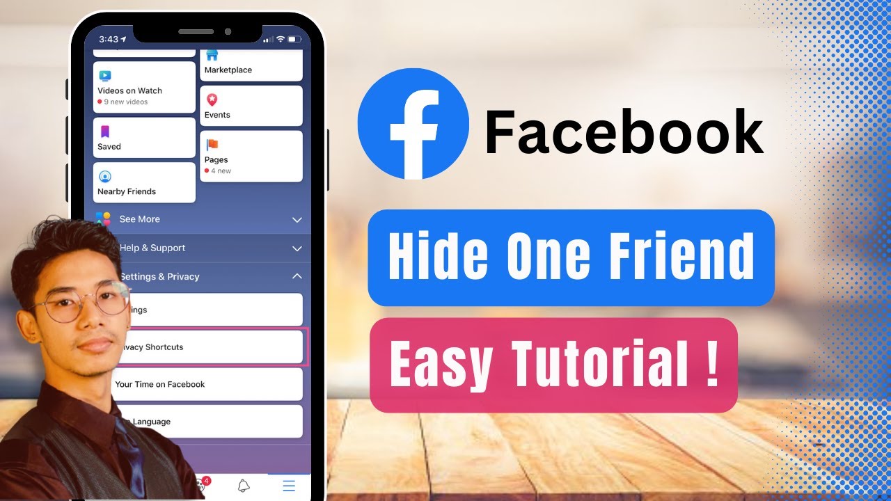 How to Hide One Friend on Facebook !