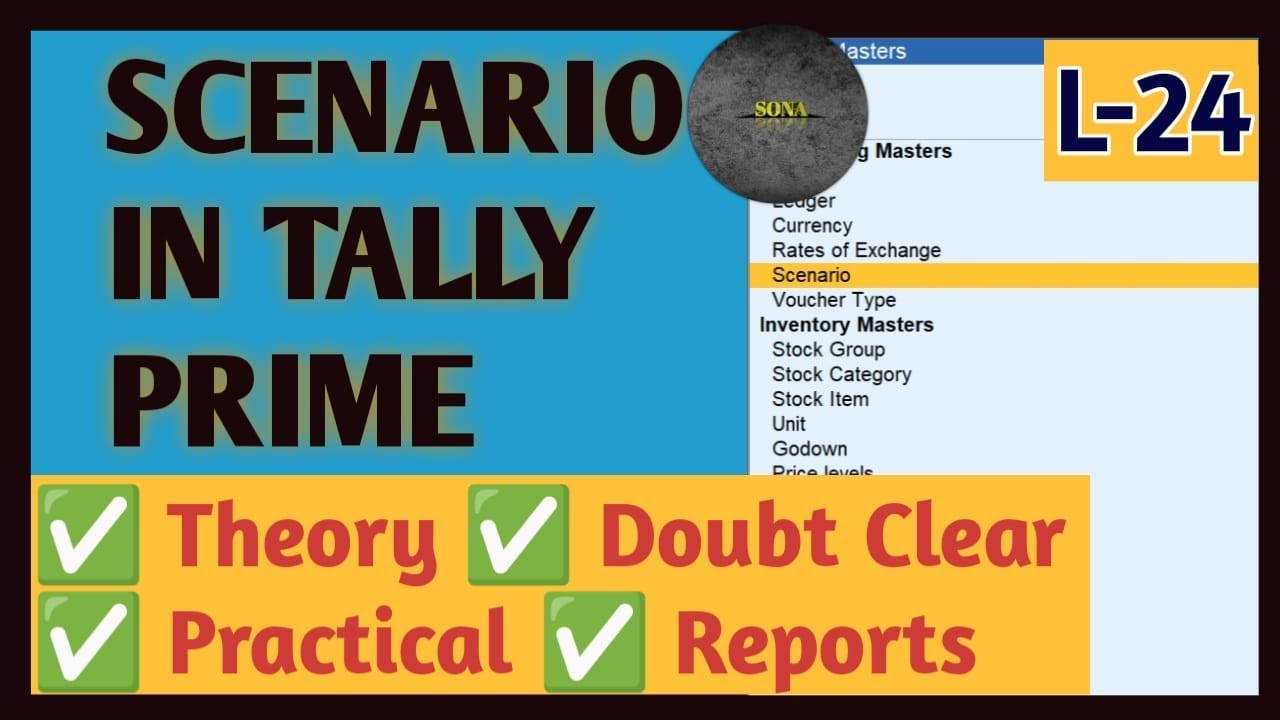 Afraid of Wrong Entries? 😨 Use Scenario in Tally Prime | Future Planning Without Risk | L-24