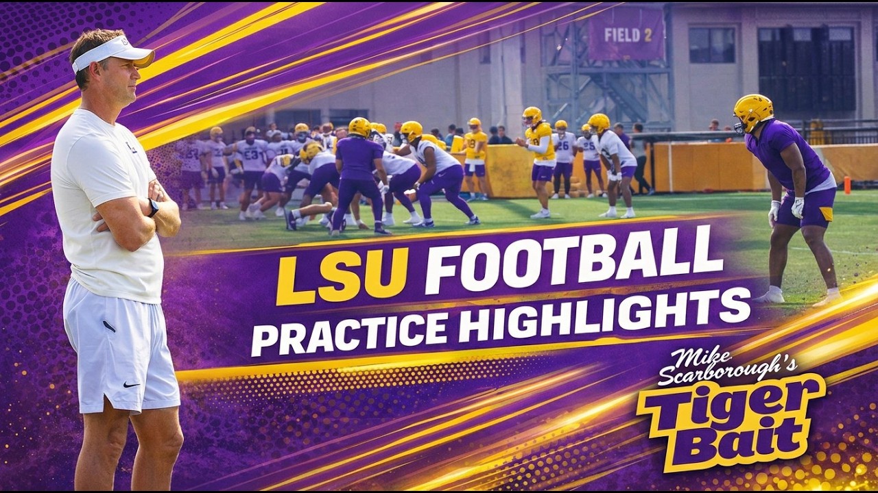 LSU Spring Football Highlights, March 31