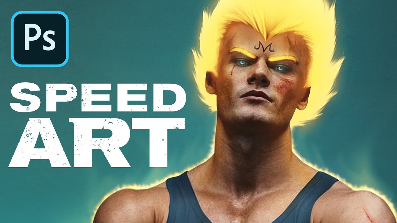 Majin Vegeta (Dragon Ball) &ndash; Photoshop Speed Art