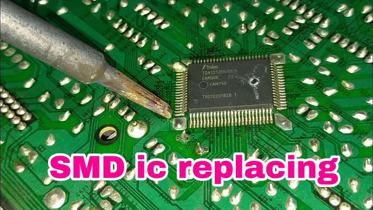 HOW TO SMD IC REPLACING ( SAMSUNG CRT )