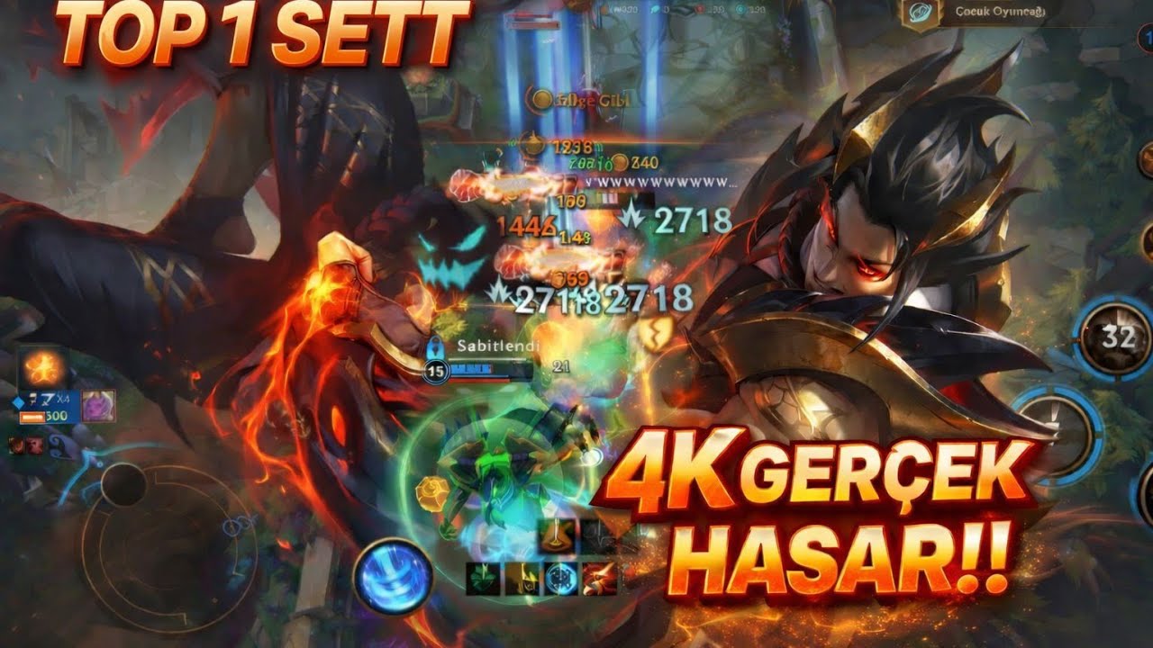 TOP 1 SETT GRANDMASTER ELODA OYNARSA NE OLUR ? 4 K GERÇEK HASAR!!! | Wild Rift