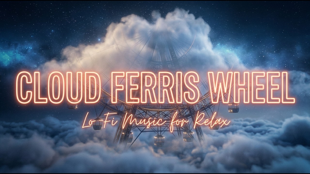 Dreamy Cloud Ferris Wheel 🎡 Calm Lo-Fi for Study & Sleep