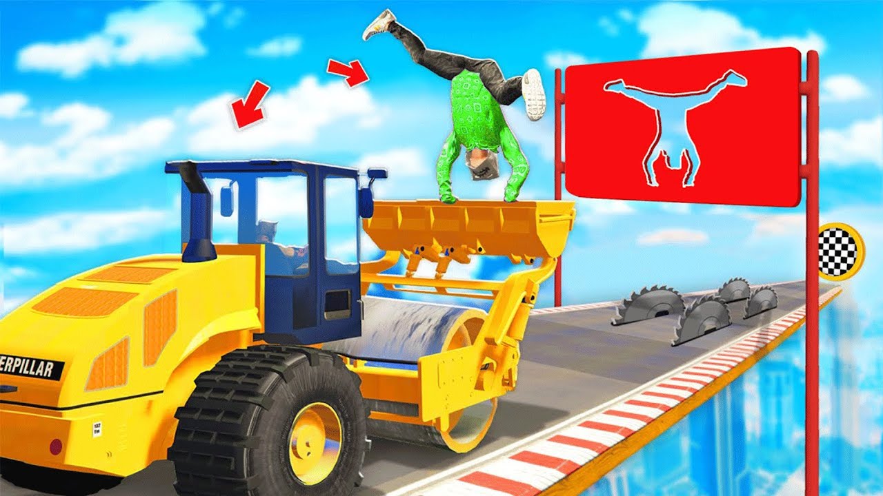 der LUSTIGSTE PARKOUR in GTA V mit @Amir1107 & @Russik