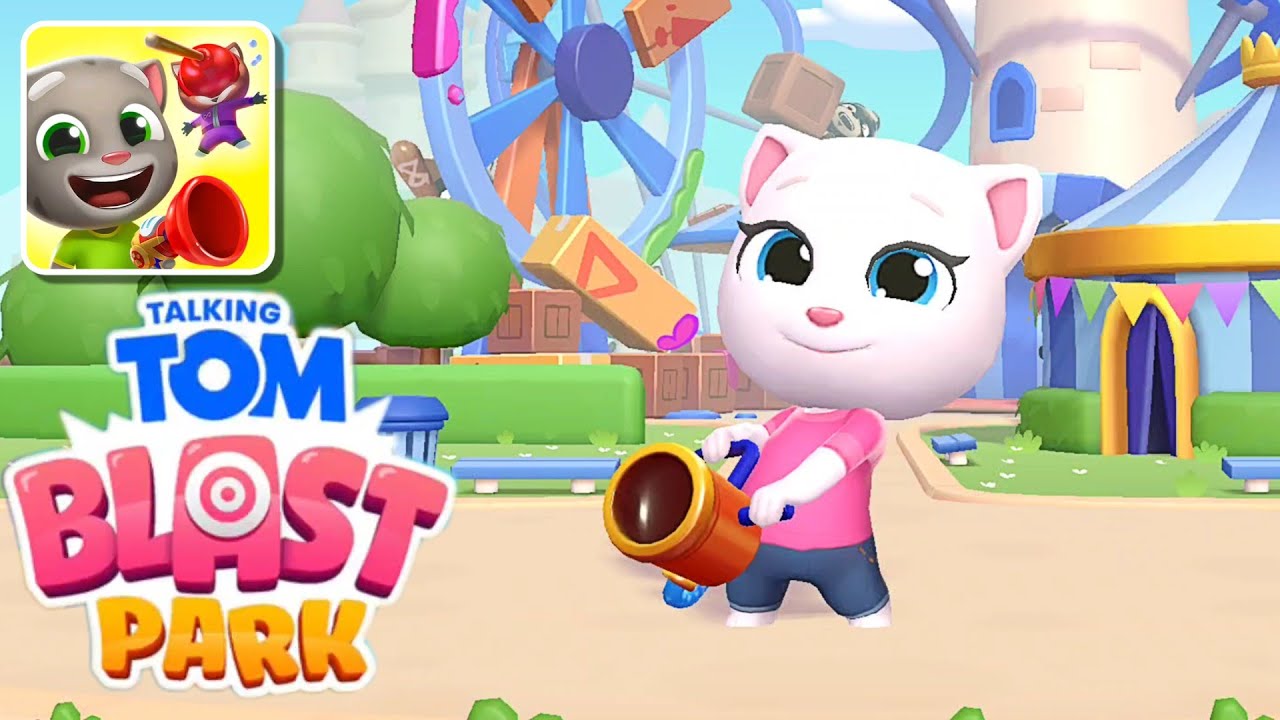 Talking Tom Blast Park Epic Runner Gameplay #5