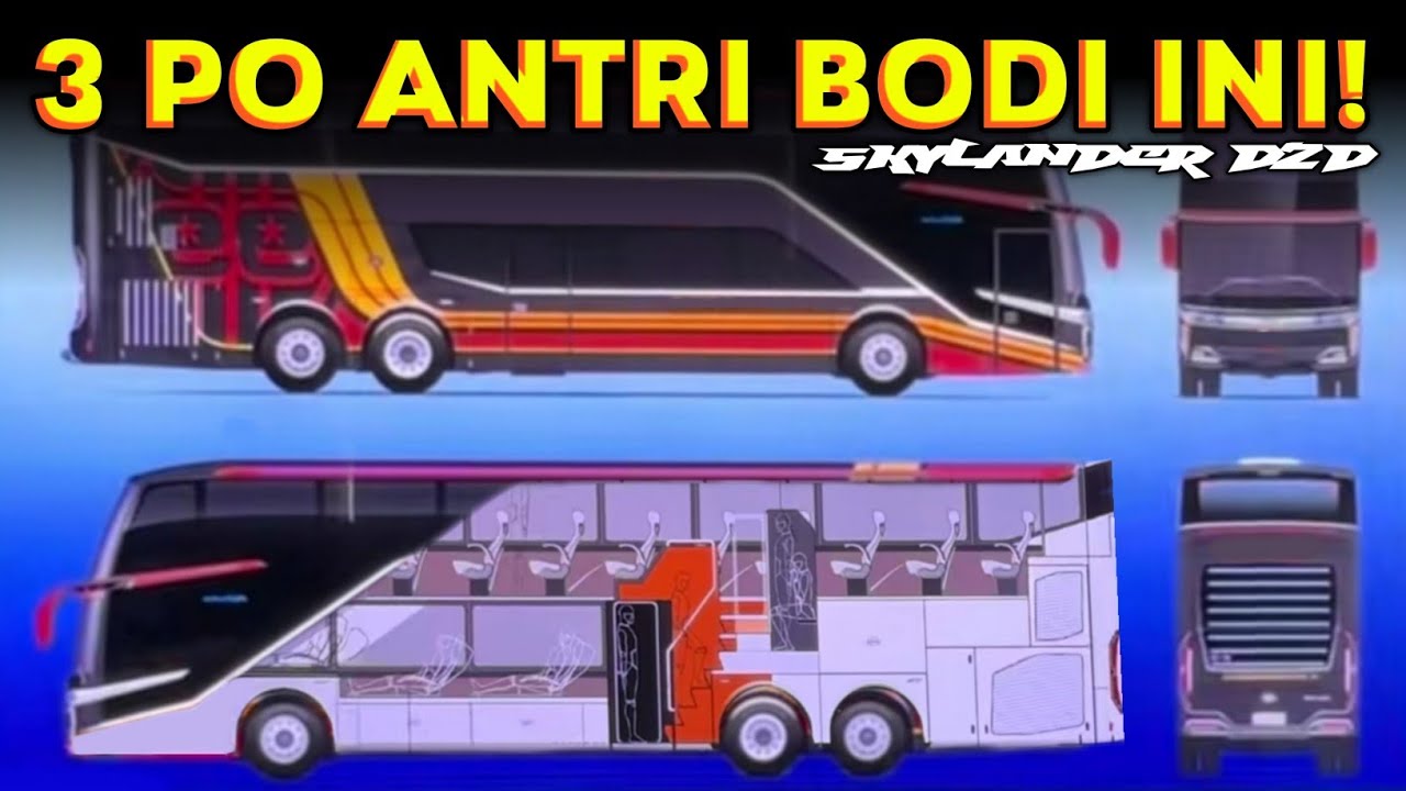 SKYLANDER R25 DOUBLE DECKER ‼️ BOCORAN DESAIN INI BUAT 3 PO BESAR LANGSUNG ANTRI 