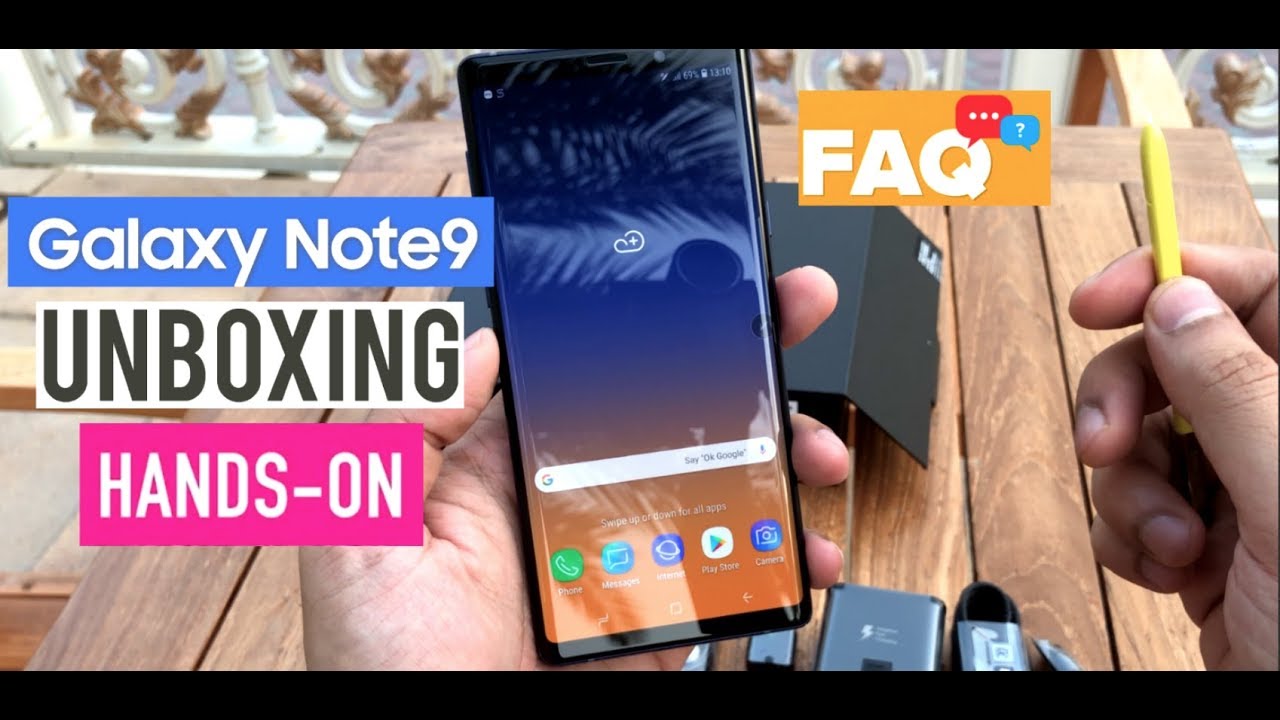 Galaxy Note 9 Unboxing & Frequently asked Questions🔥🔥