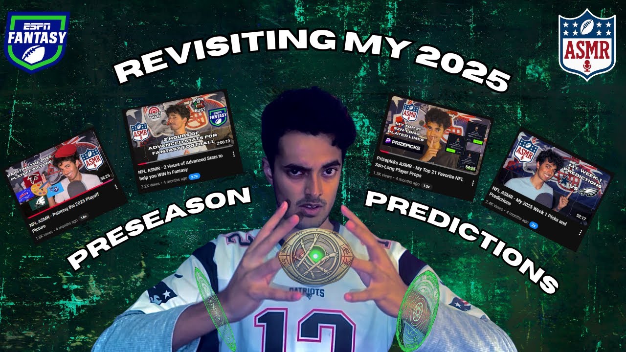 NFL ASMR - Revisiting All My 2025 Preseason Predictions