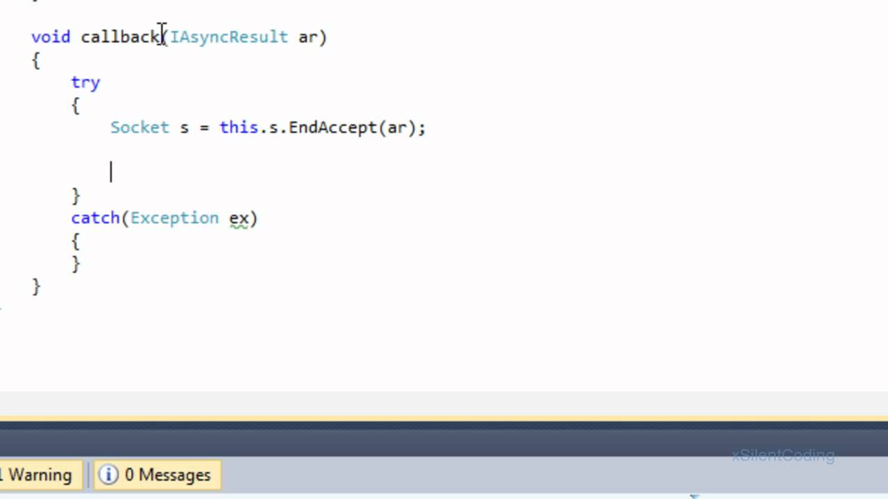C# Sockets Multiple Connection 1 - Accepting Connections