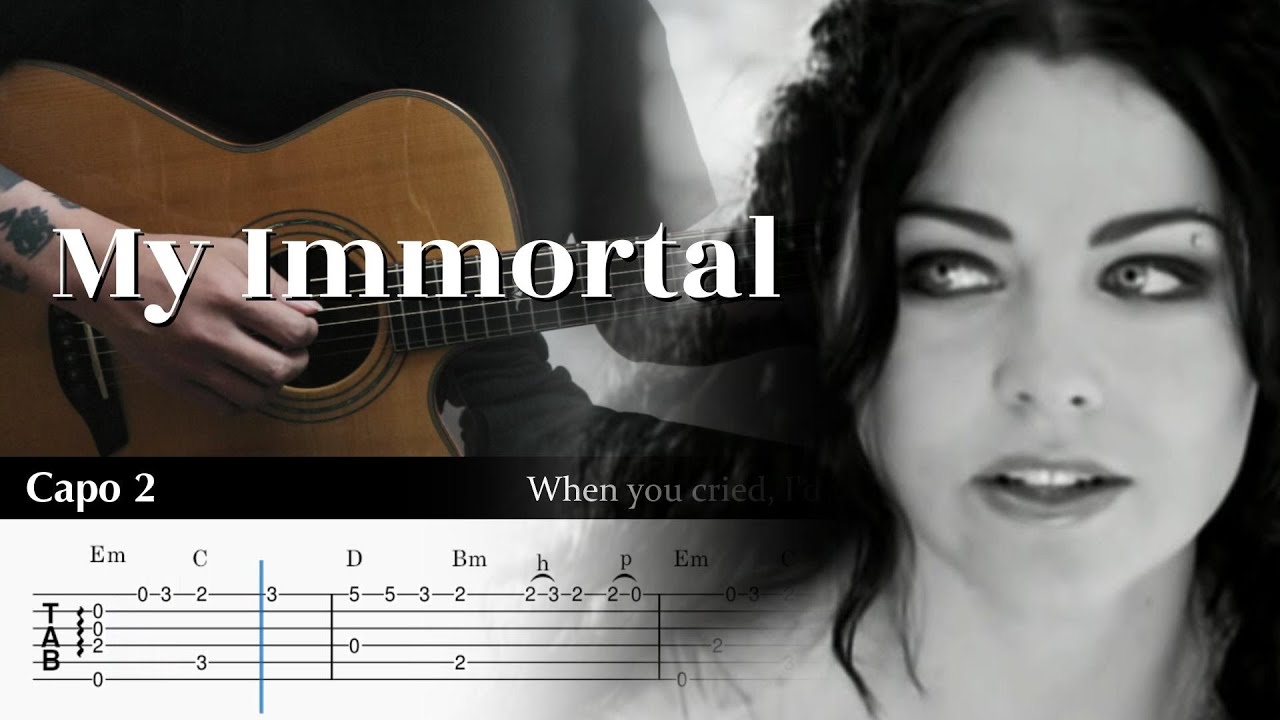 My Immortal - Evanescence - Fingerstyle Guitar TAB Chords