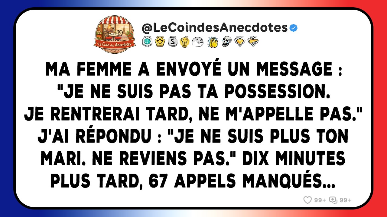 Ma femme a envoyé un message : 