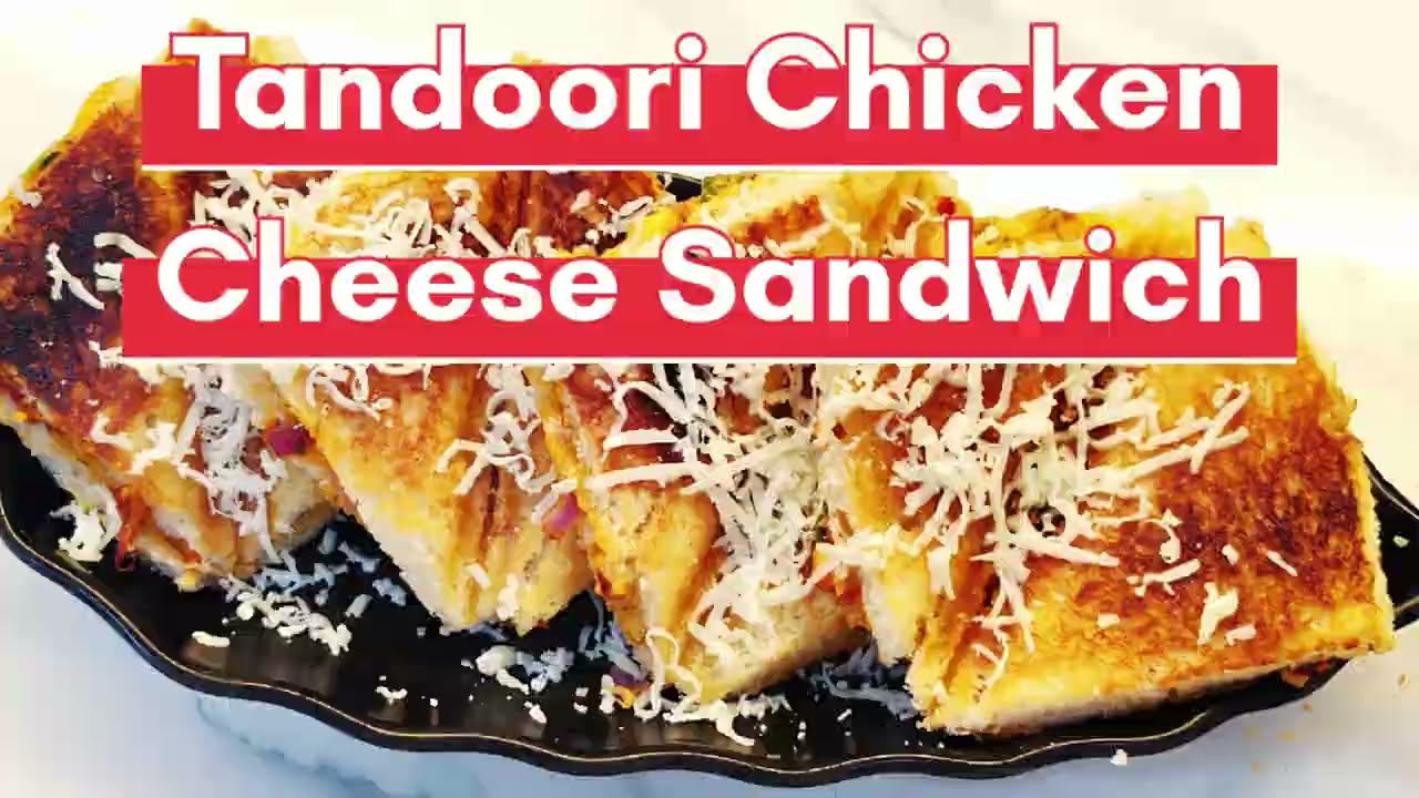 Cheesy Tandoori Chicken Sandwich in 5 Minutes! 🤤