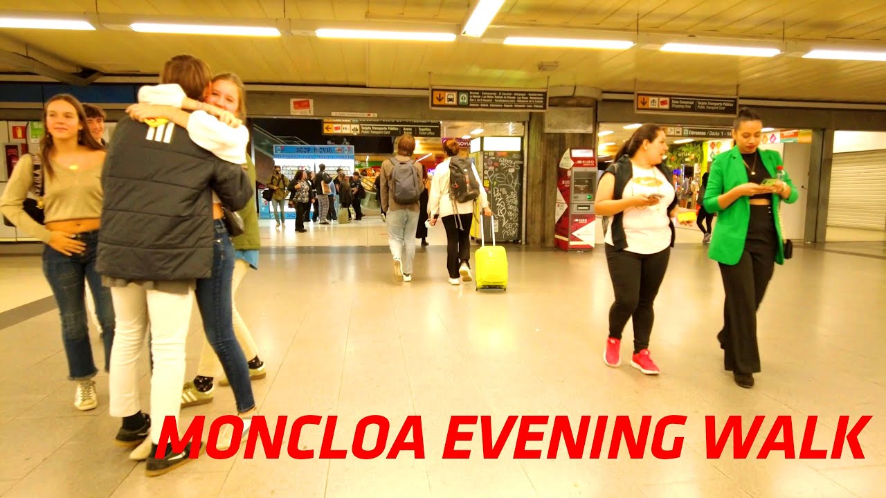 MADRID, MONCLOA 4k EVENING WALK, SPAIN 2022