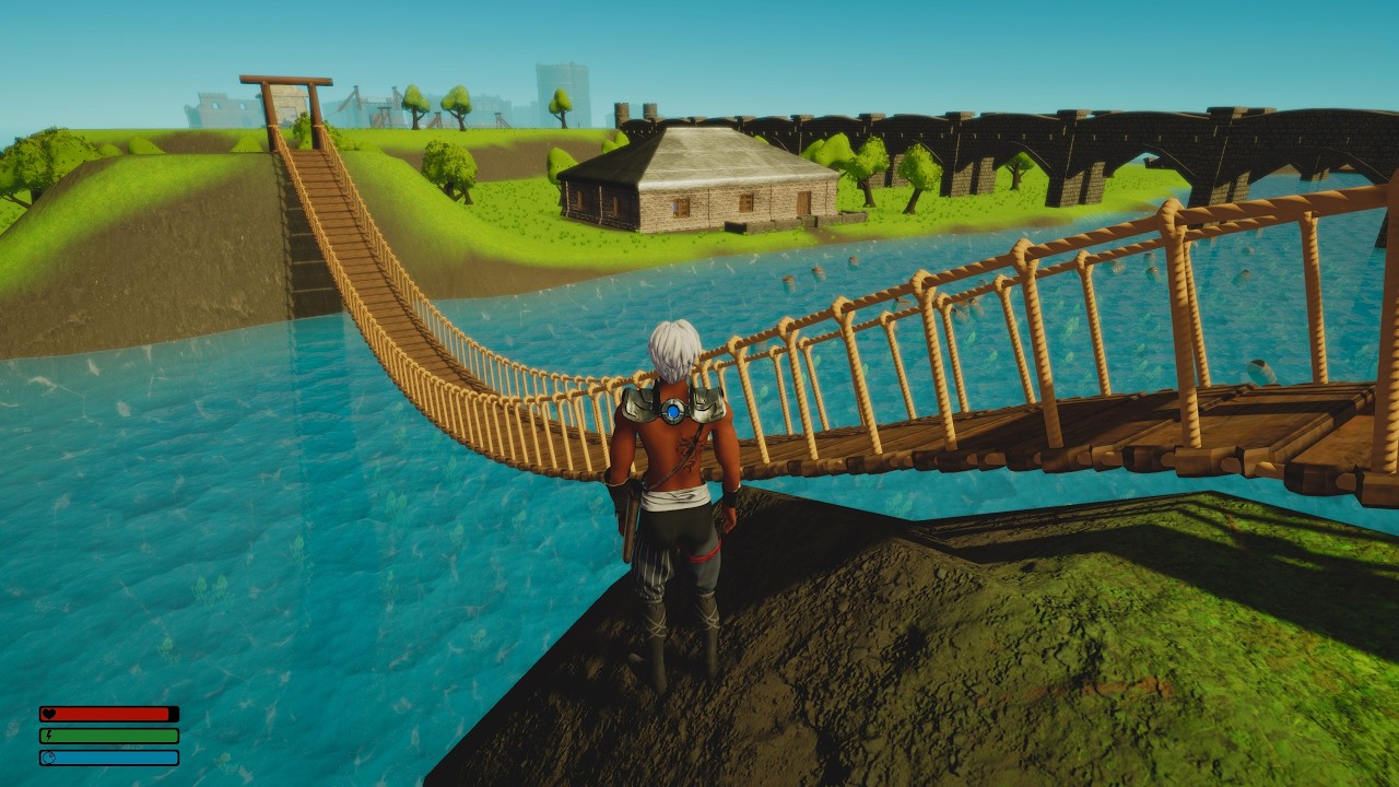 Game Devblog 2 - Water Buoyancy , Procedural bridges and Bow