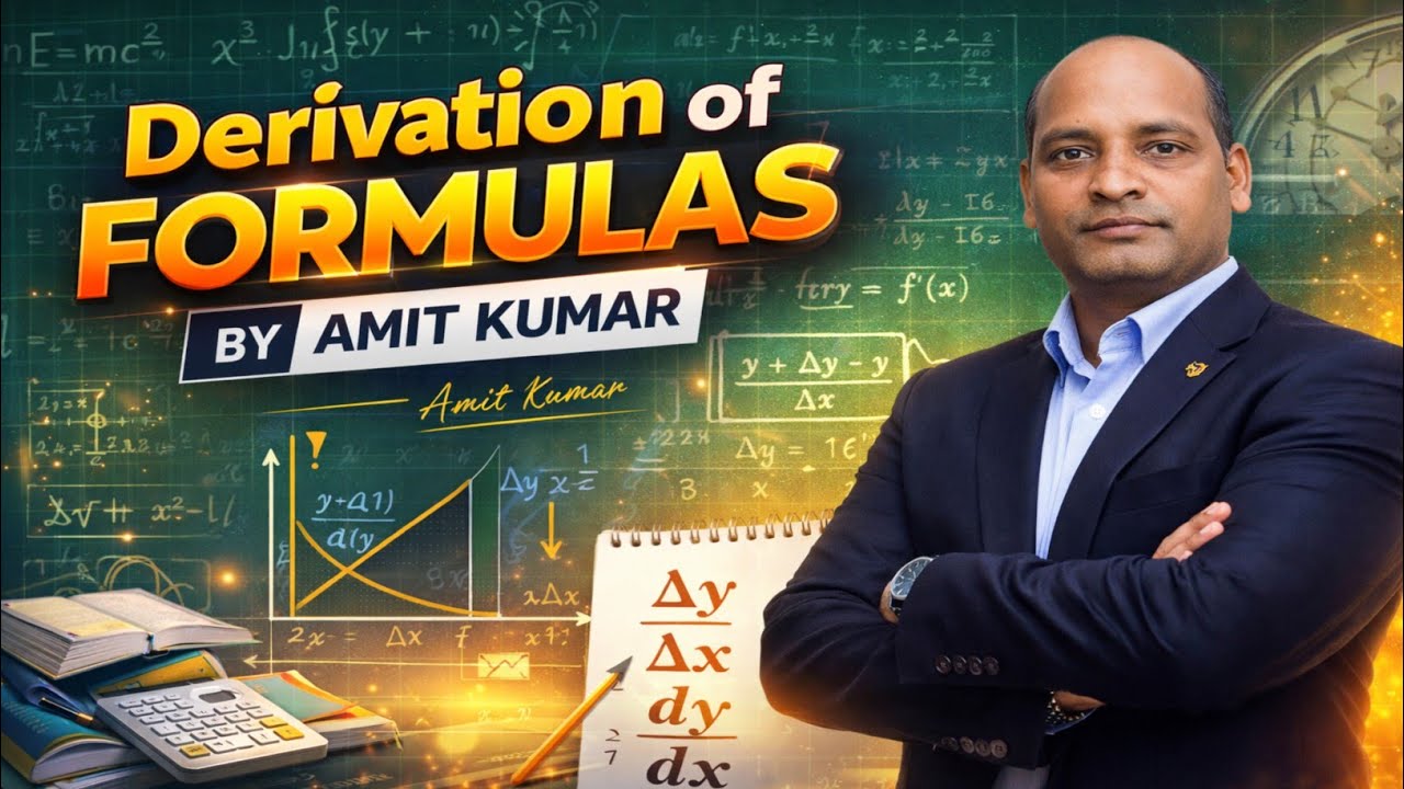 Derivation of formulas by Amit sir