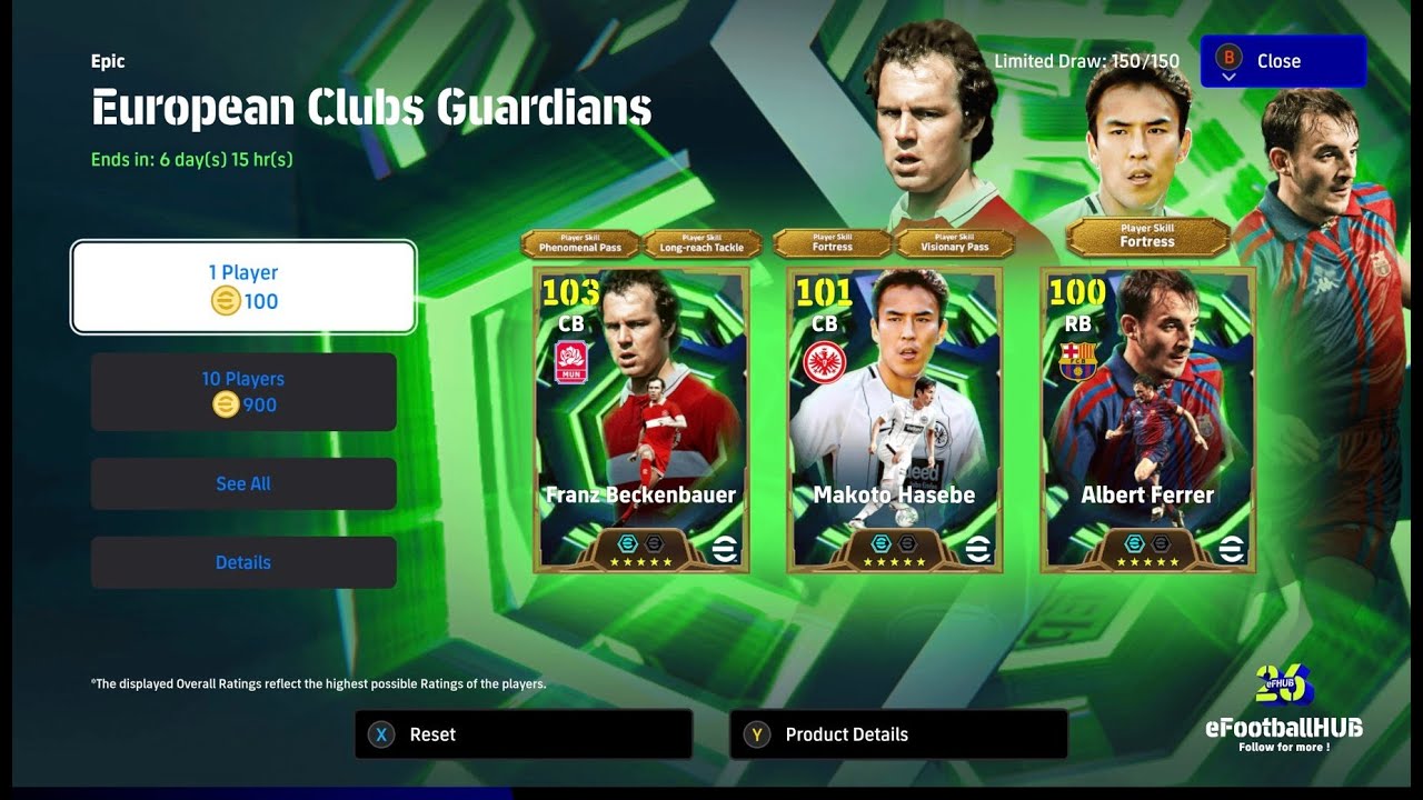 New Beckenbauer & Ferrer Pack Opening in eFootball 26 Mobile