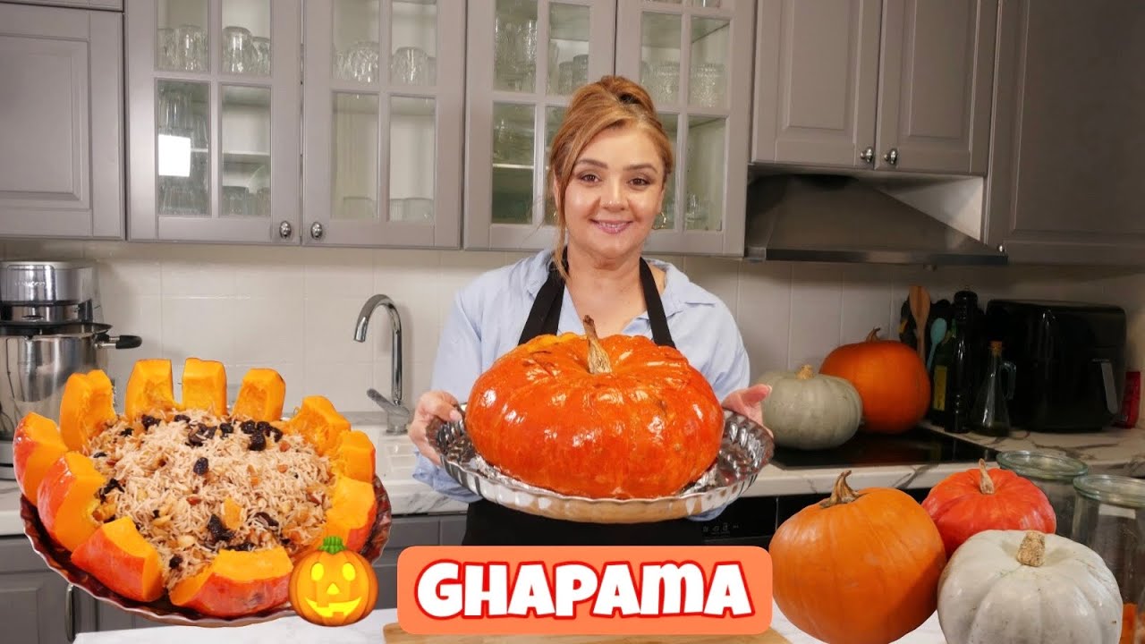 🎃 სომხური ღაფამა  ტკბილი ფლავი გოგრაში /Armenian Ghapama 🎃 Sweet Rice in Pumpkin