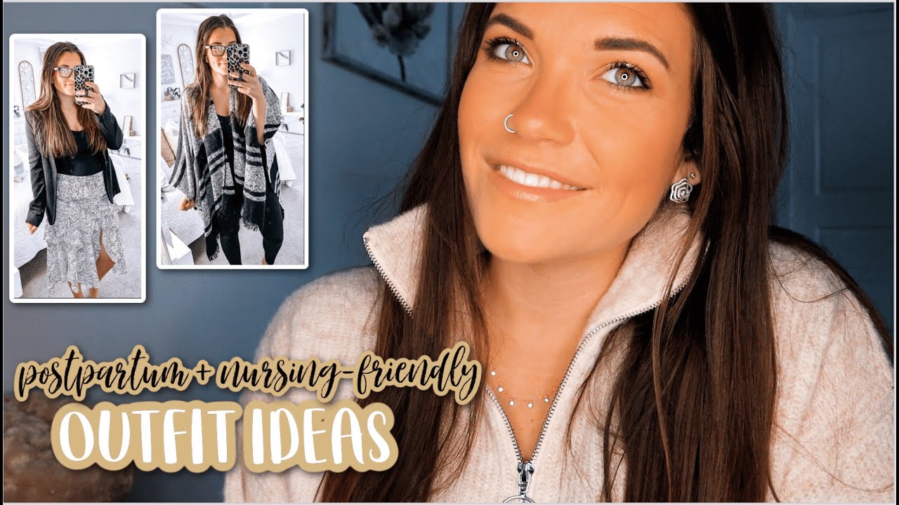 NURSING + POSTPARTUM WINTER / HOLIDAY OUTFIT IDEAS ✨