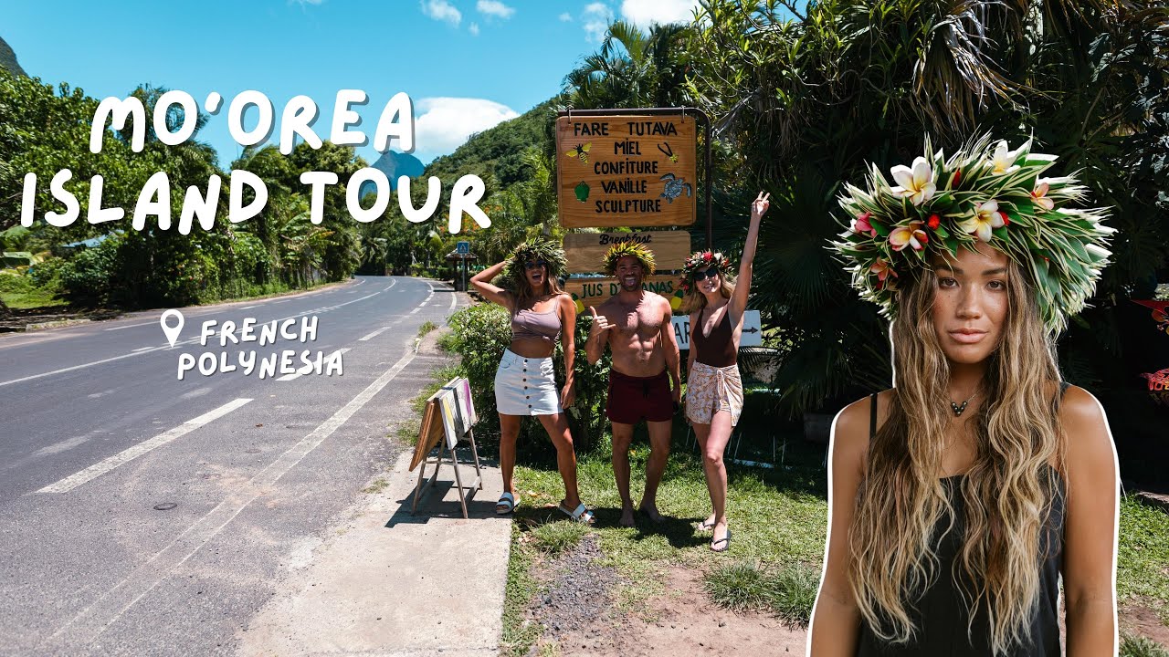 TRYING LOCAL TAHITIAN FOOD | Mo'orea cultural food & land tour