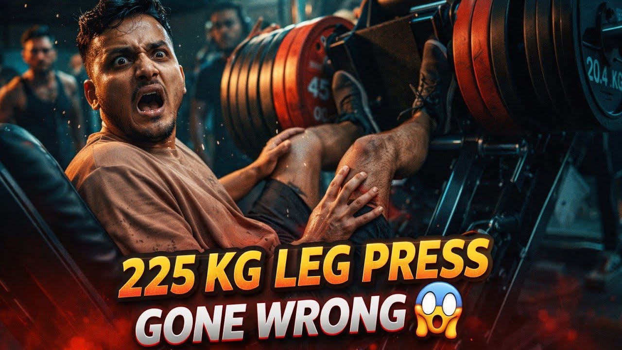 225 KG Leg Press Gone Wrong 😱