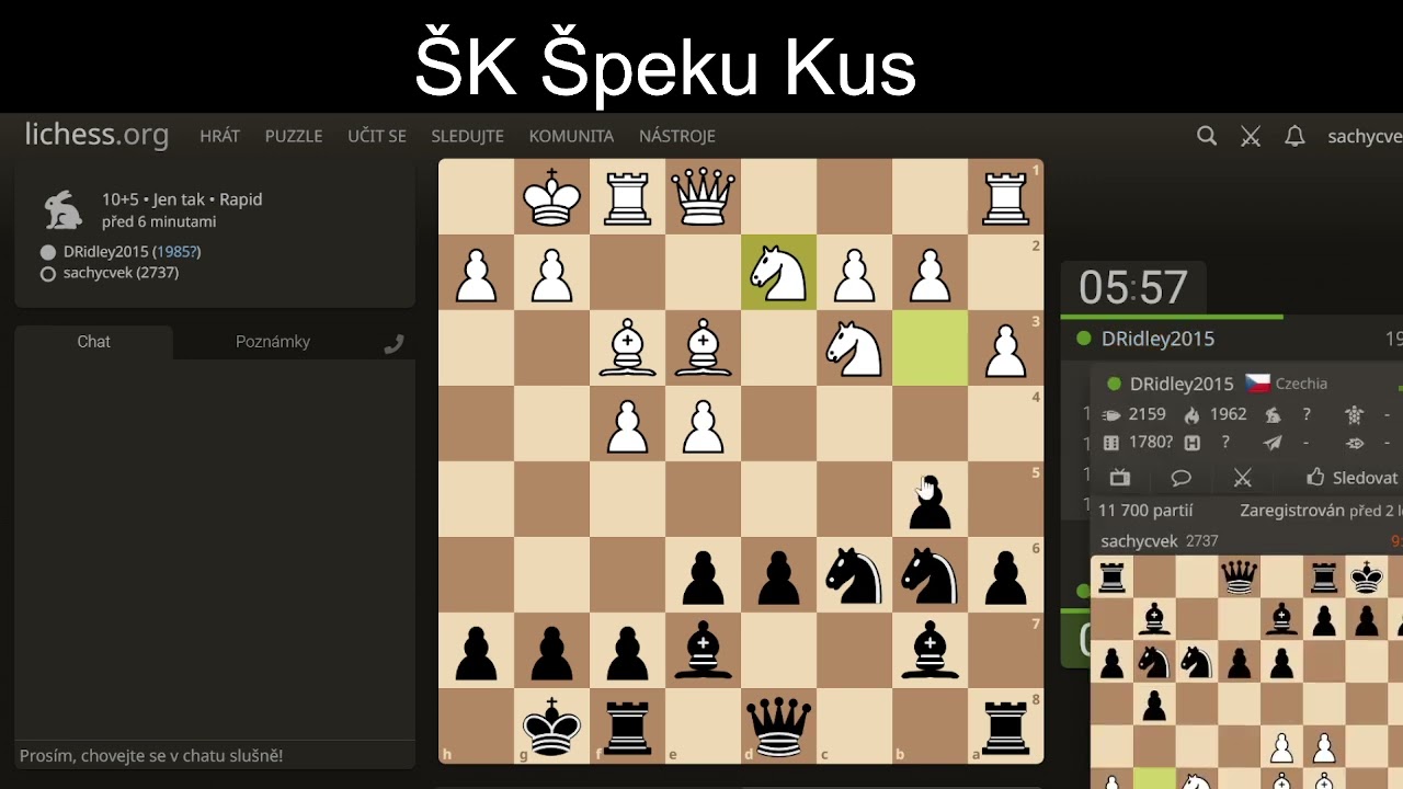 ŠK ŠK Příprava na šachy.cz extraligu aneb jak přemýšlí velmistr 3.díl