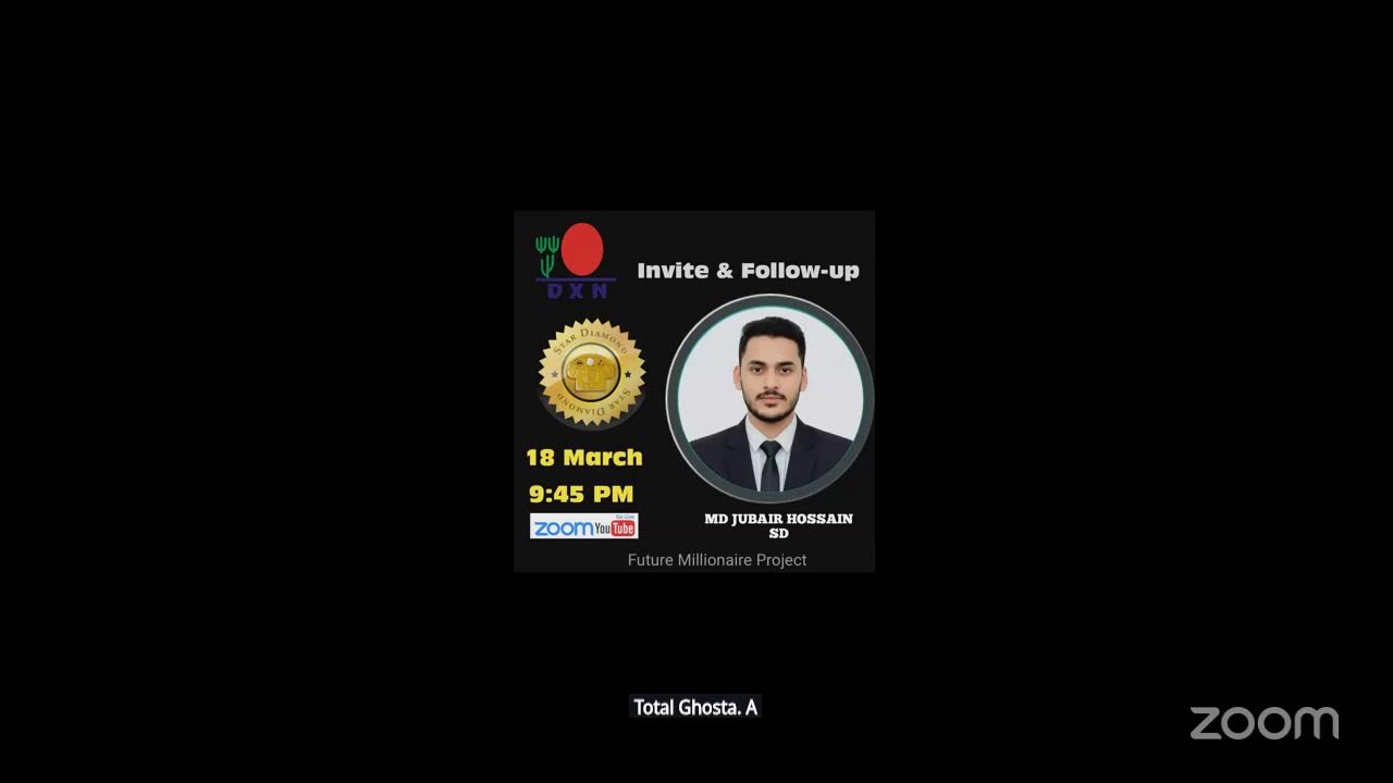Invite and follow-up by Md Jubair Hossain SD