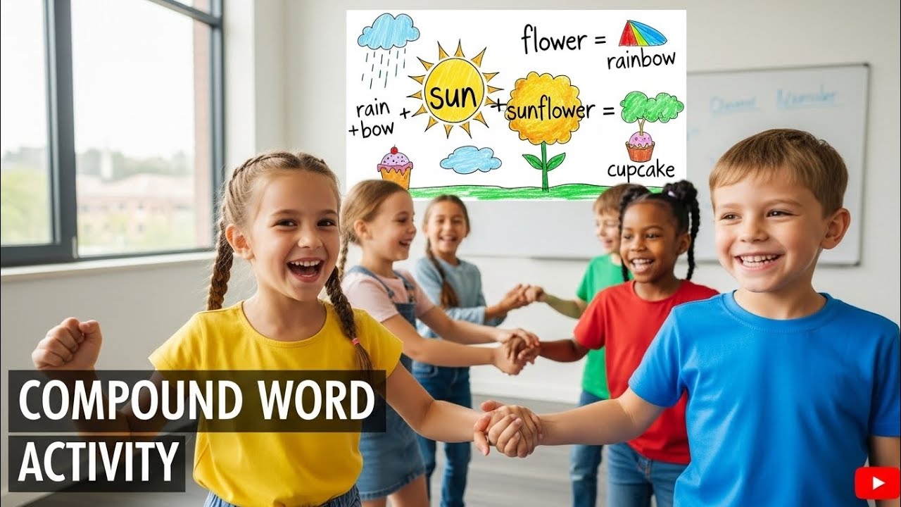 Fun Learning: School Children Explore Compound Words Together!