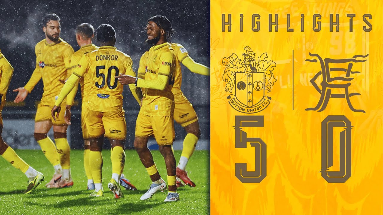 HIGHLIGHTS Sutton United vs Horley Town 03/02/26 SSC