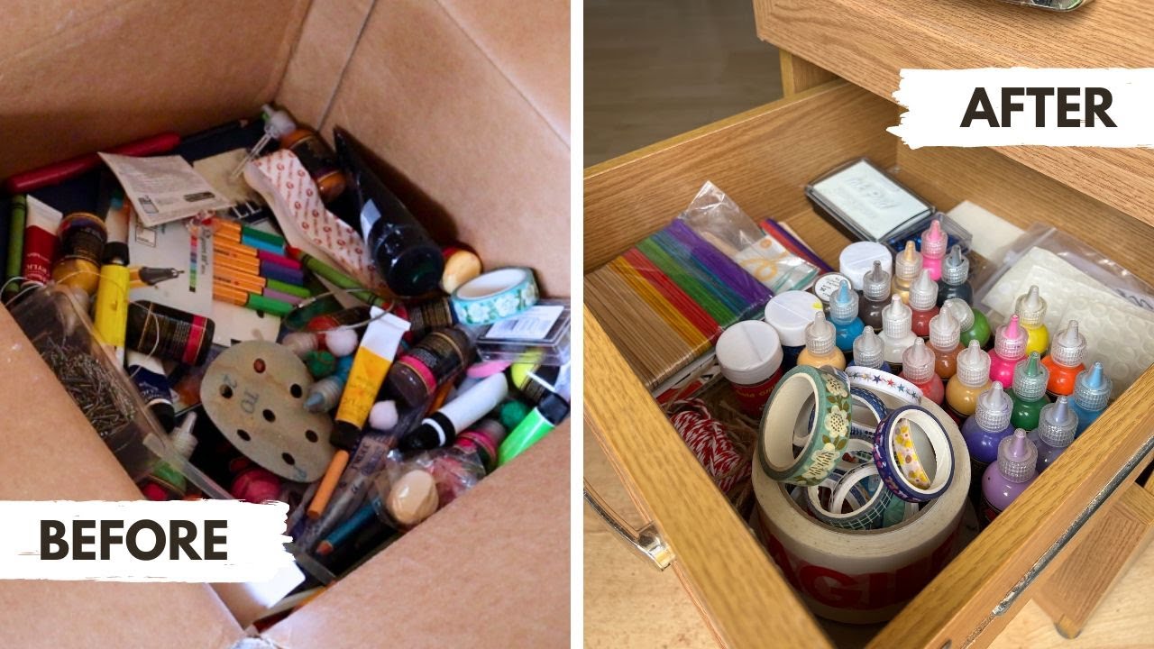 I Tried The KonMari Method On My Art Supplies